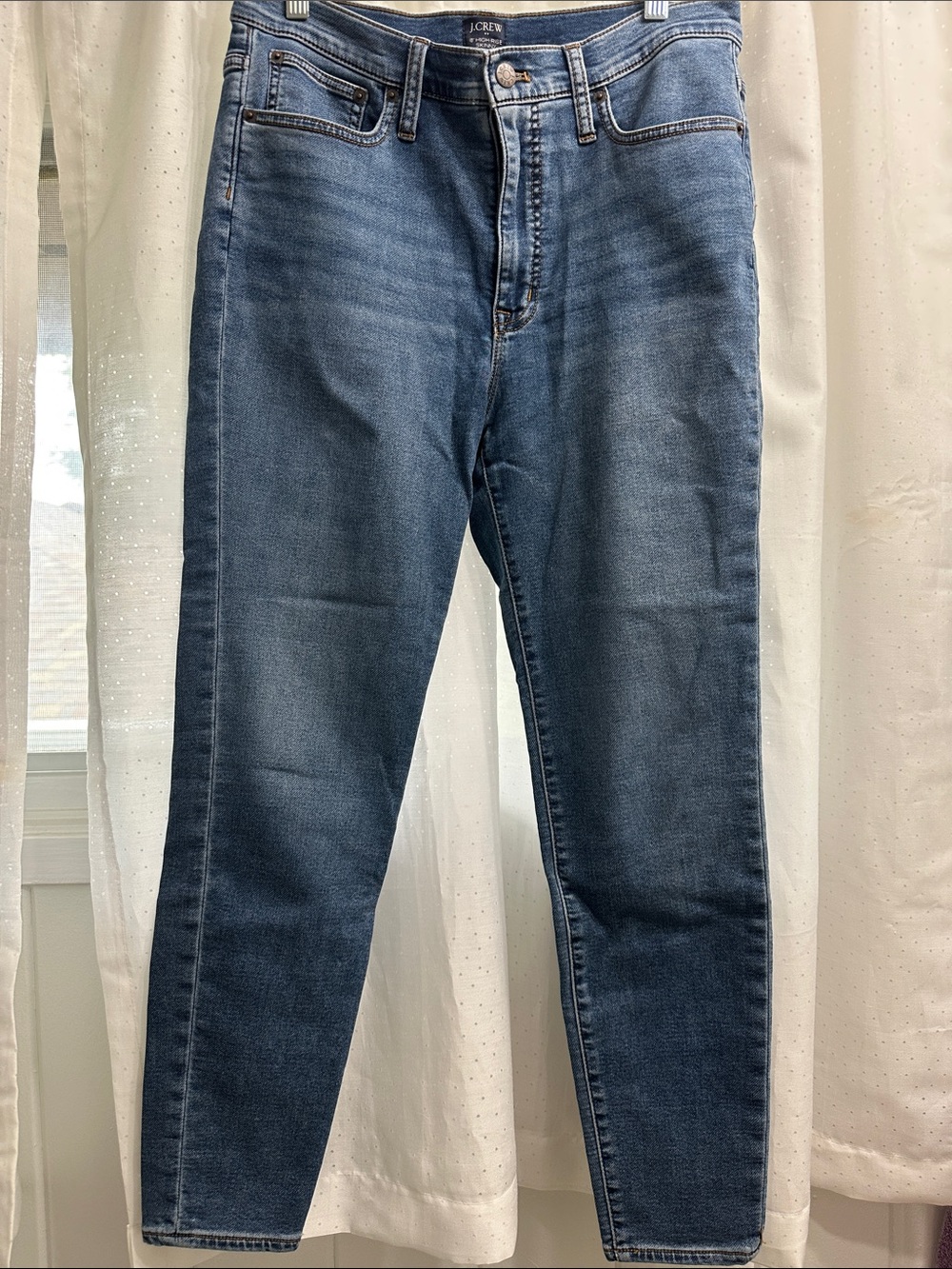 J. Crew Mid-Blue Straight-Leg Jeans